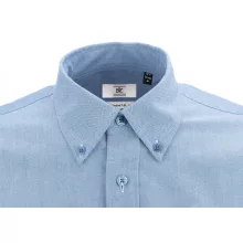Férfi rövid ujjú Ing B and C Oxford SSL/men Shirt S, Oxford kék