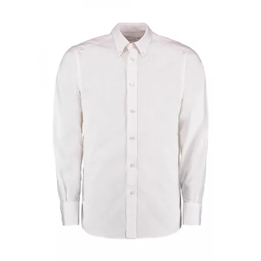 Férfi hosszú ujjú Ing Kustom Kit Tailored Fit City Shirt M, Fehér