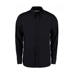 Férfi hosszú ujjú Ing Kustom Kit Tailored Fit City Shirt S, Fekete