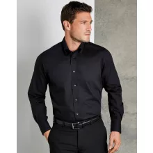 Férfi hosszú ujjú Ing Kustom Kit Tailored Fit City Shirt S, Fekete