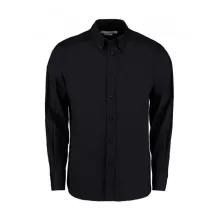 Férfi hosszú ujjú Ing Kustom Kit Tailored Fit City Shirt 2XL, Fekete