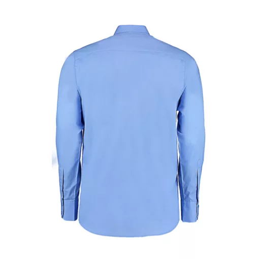 Férfi hosszú ujjú Ing Kustom Kit Tailored Fit City Shirt L, Világos kék