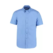 Férfi rövid ujjú Ing Kustom Kit Tailored Fit City Shirt SSL S (37cm), Világos kék