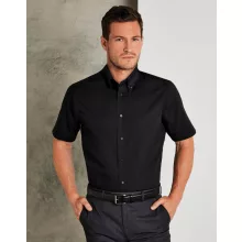 Férfi rövid ujjú Ing Kustom Kit Tailored Fit City Shirt SSL S (37cm), Világos kék