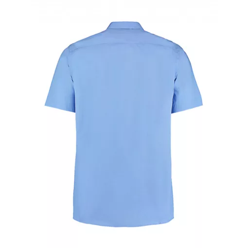 Férfi rövid ujjú Ing Kustom Kit Tailored Fit City Shirt SSL L (42cm), Világos kék