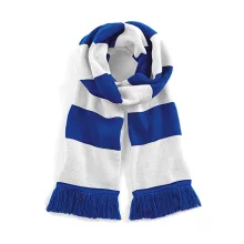 Uniszex sál Beechfield Stadium Scarf Egy méret, Világos királykék/Fehér
