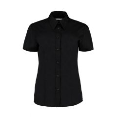 Női rövid ujjú blúz Kustom Kit Women's Classic Fit Workforce Shirt XL, Fekete