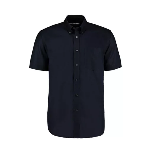 Férfi rövid ujjú Ing Kustom Kit Classic Fit Workwear Oxford Shirt SSL M, French Sötétkék (navy)