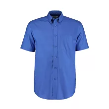 Férfi rövid ujjú Ing Kustom Kit Classic Fit Workwear Oxford Shirt SSL XL, Italian kék