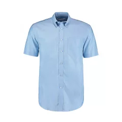 Férfi rövid ujjú Ing Kustom Kit Classic Fit Workwear Oxford Shirt SSL XS, Világos kék