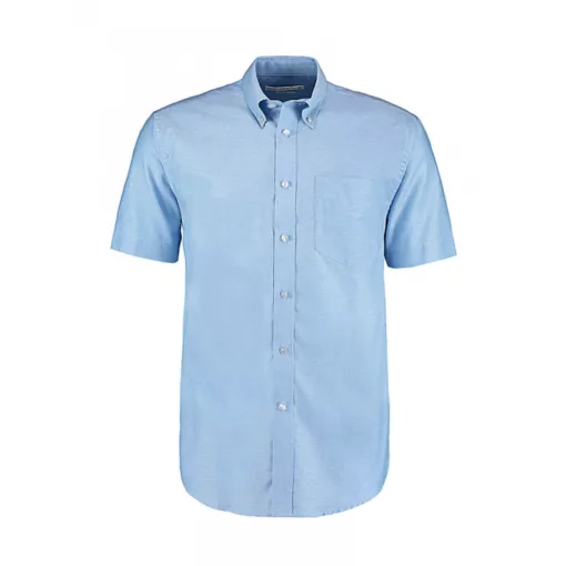 Férfi rövid ujjú Ing Kustom Kit Classic Fit Workwear Oxford Shirt SSL XS, Világos kék