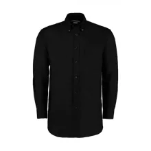 Férfi hosszú ujjú Ing Kustom Kit Classic Fit Workwear Oxford Shirt M, Fekete