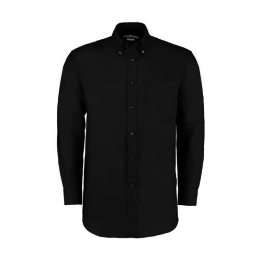 Férfi hosszú ujjú Ing Kustom Kit Classic Fit Workwear Oxford Shirt XL, Fekete