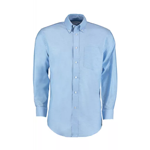 Férfi hosszú ujjú Ing Kustom Kit Classic Fit Workwear Oxford Shirt L, Világos kék