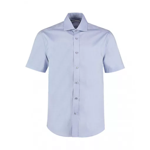 Férfi rövid ujjú Ing Kustom Kit Classic Fit Premium Cutaway Oxford Shirt SSL XL, Világos kék