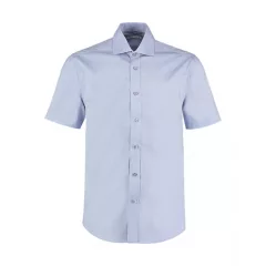Férfi rövid ujjú Ing Kustom Kit Classic Fit Premium Cutaway Oxford Shirt SSL 2XL, Világos kék
