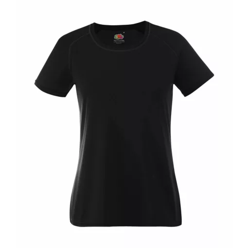 Női Sport és Fitnessz  Rövid ujjú Fruit of the Loom Performance T Lady-Fit   Fehér   urespolo.h