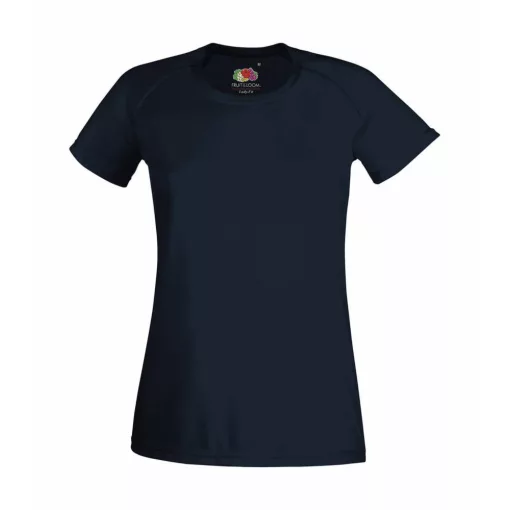 Női Sport és Fitnessz  Rövid ujjú Fruit of the Loom Performance T Lady-Fit   Fehér   urespolo.h