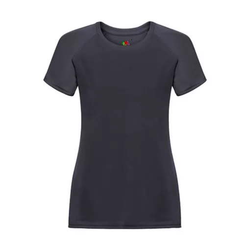 Női Sport és Fitnessz  Rövid ujjú Fruit of the Loom Performance T Lady-Fit   Mély sötétkék (nav