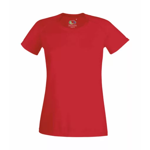 Női Sport és Fitnessz  Rövid ujjú Fruit of the Loom Performance T Lady-Fit   Mély sötétkék (nav