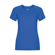 Női Sport és Fitnessz  Rövid ujjú Fruit of the Loom Performance T Lady-Fit   Királykék   urespo