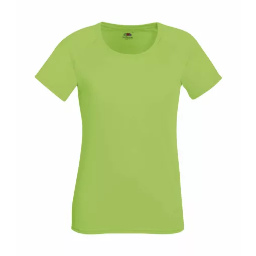 Női Sport és Fitnessz  Rövid ujjú Fruit of the Loom Performance T Lady-Fit   Azur kék   urespol