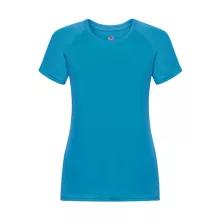 Női Sport és Fitnessz  Rövid ujjú Fruit of the Loom Performance T Lady-Fit   Azur kék   urespol