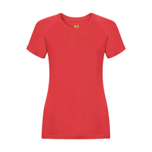 Női Sport és Fitnessz  Rövid ujjú Fruit of the Loom Performance T Lady-Fit   Piros   urespolo.h