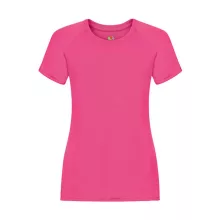 Női Sport és Fitnessz  Rövid ujjú Fruit of the Loom Performance T Lady-Fit   Fuchsia   urespolo