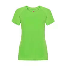 Női Sport és Fitnessz  Rövid ujjú Fruit of the Loom Performance T Lady-Fit   Lime zöld   urespo