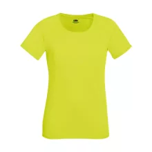 Női Sport és Fitnessz  Rövid ujjú Fruit of the Loom Performance T Lady-Fit   Világos sárga   ur