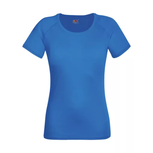 Női Sport és Fitnessz  Rövid ujjú Fruit of the Loom Performance T Lady-Fit   Világos sárga   ur