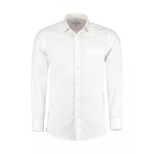 Férfi hosszú ujjú Ing Kustom Kit Tailored Fit Poplin Shirt S, Fehér