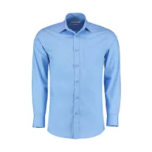 Férfi hosszú ujjú Ing Kustom Kit Tailored Fit Poplin Shirt S, Világos kék