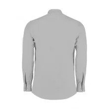 Férfi hosszú ujjú Ing Kustom Kit Tailored Fit Poplin Shirt 2XL, Világos szürke