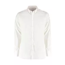 Férfi hosszú ujjú Ing Kustom Kit Slim Fit Stretch Oxford Shirt LS XS, Fehér