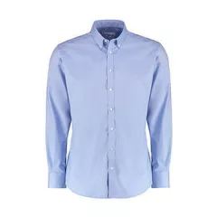 Férfi hosszú ujjú Ing Kustom Kit Slim Fit Stretch Oxford Shirt LS XS, Világos kék