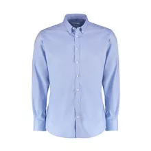 Férfi hosszú ujjú Ing Kustom Kit Slim Fit Stretch Oxford Shirt LS 2XL, Világos kék