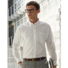 Férfi hosszú ujjú Ing Fruit of the Loom Oxford Shirt LS M, Fehér