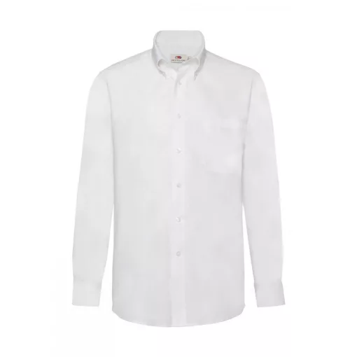 Férfi hosszú ujjú Ing Fruit of the Loom Oxford Shirt LS 2XL, Fehér