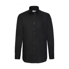 Férfi hosszú ujjú Ing Fruit of the Loom Oxford Shirt LS S, Fekete