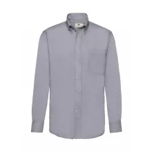Férfi hosszú ujjú Ing Fruit of the Loom Oxford Shirt LS S, Oxford szürke