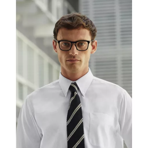Férfi hosszú ujjú Ing Fruit of the Loom Oxford Shirt LS XL, Oxford szürke