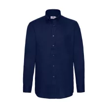 Férfi hosszú ujjú Ing Fruit of the Loom Oxford Shirt LS S, Sötétkék (navy)
