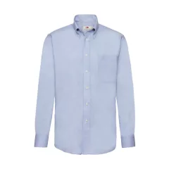 Férfi hosszú ujjú Ing Fruit of the Loom Oxford Shirt LS S, Oxford kék
