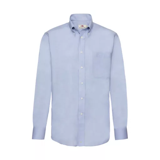 Férfi hosszú ujjú Ing Fruit of the Loom Oxford Shirt LS 2XL, Oxford kék