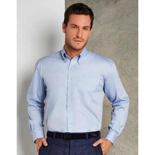 Férfi hosszú ujjú Ing Kustom Kit Classic Fit Premium Oxford Shirt M, Szénszürke