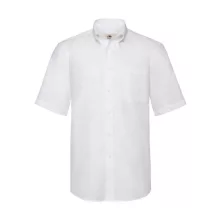 Férfi rövid ujjú Ing Fruit of the Loom Oxford Shirt 2XL, Fehér