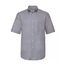 Férfi rövid ujjú Ing Fruit of the Loom Oxford Shirt L, Oxford szürke