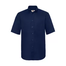 Férfi rövid ujjú Ing Fruit of the Loom Oxford Shirt L, Sötétkék (navy)